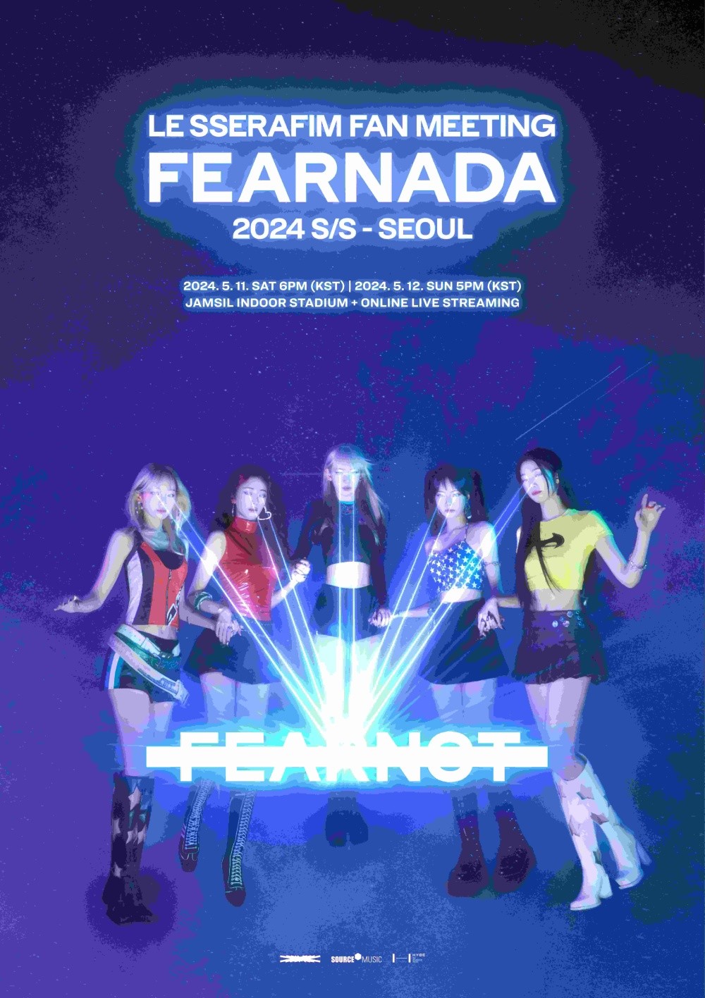 LE SSERAFIM to Hold Fan Meeting in May… “A Performance Just for ‘FEARNOT'”.