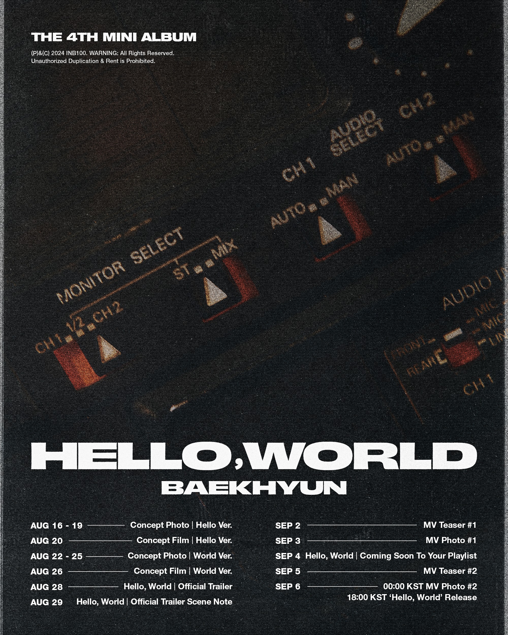 Baekhyun, Comeback Countdown… ‘Hello, World’ Scheduler Revealed