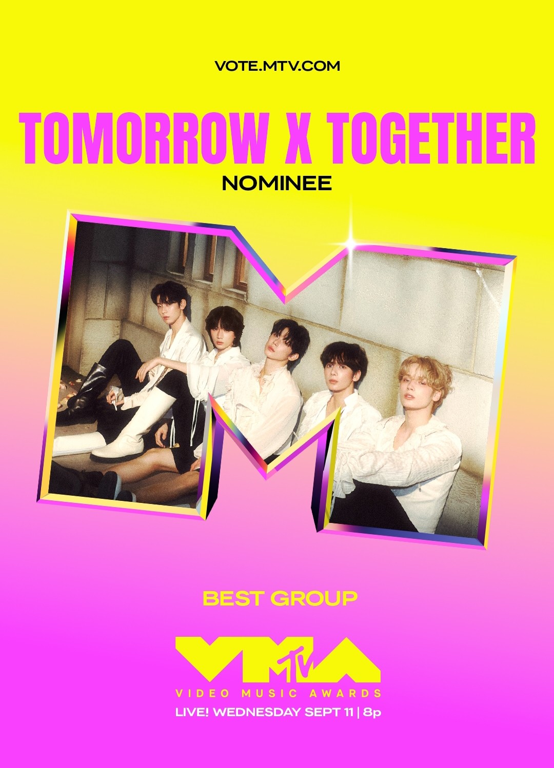 TXT, Nominated for U.S. ‘VMA’…Best K-Pop + Best Group Contender