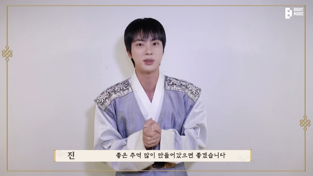 Jin, Celebrates Chuseok in Hanbok…”ARMY, Have a Happy Holiday”