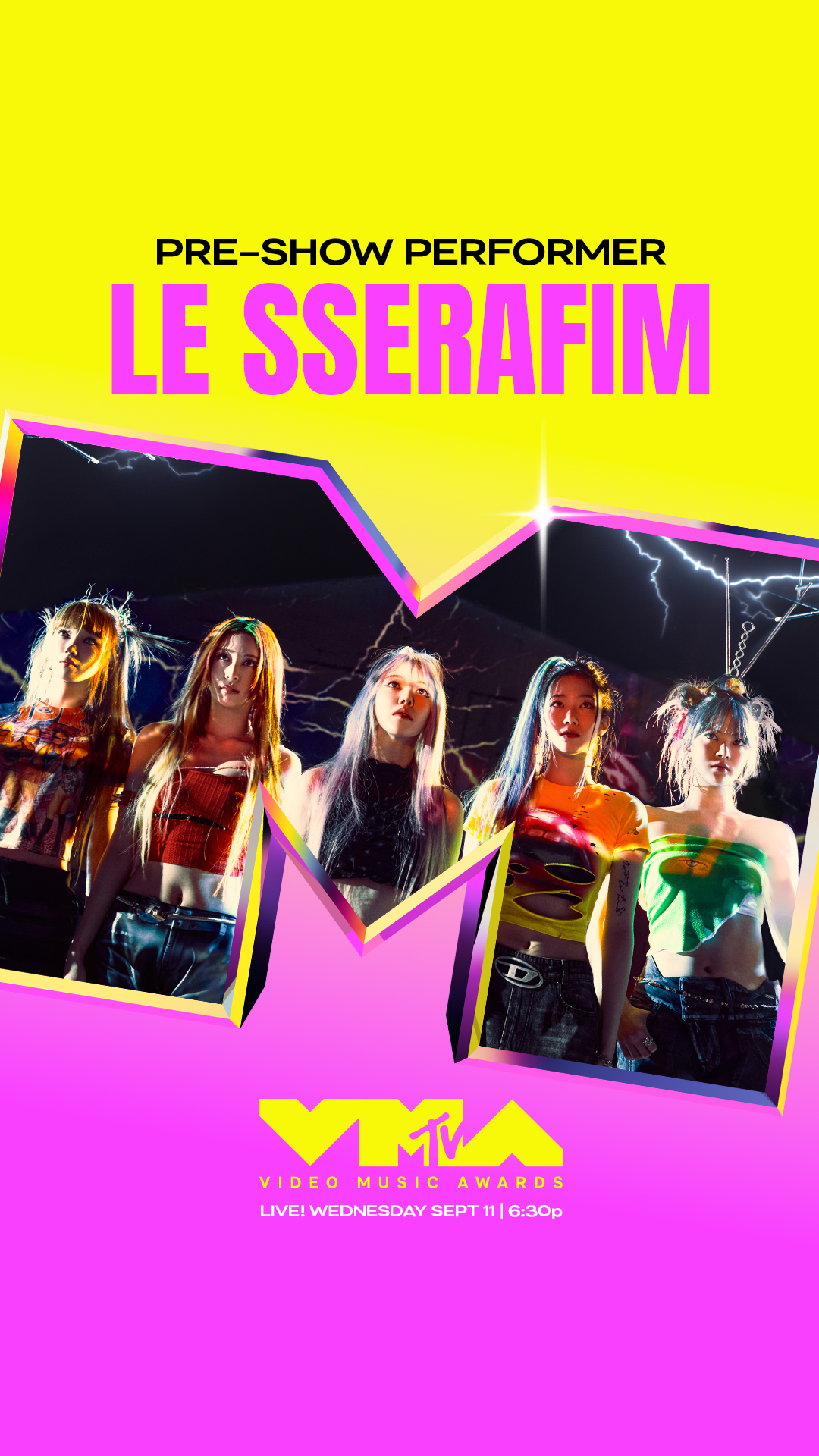 LE SSERAFIM, “MTV VMA” Pre-show Stage… “Breaking Through the Gateway to Global Pop Stardom”