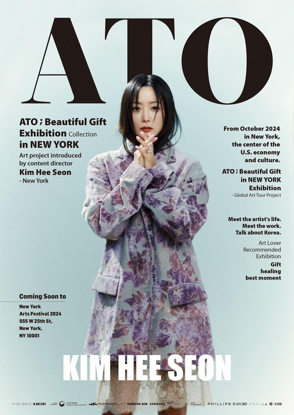 “Grand Master of Contemporary Korean Art Heads to NY”… Heesun Kim Opens ‘ATO’ Exhibition in New York