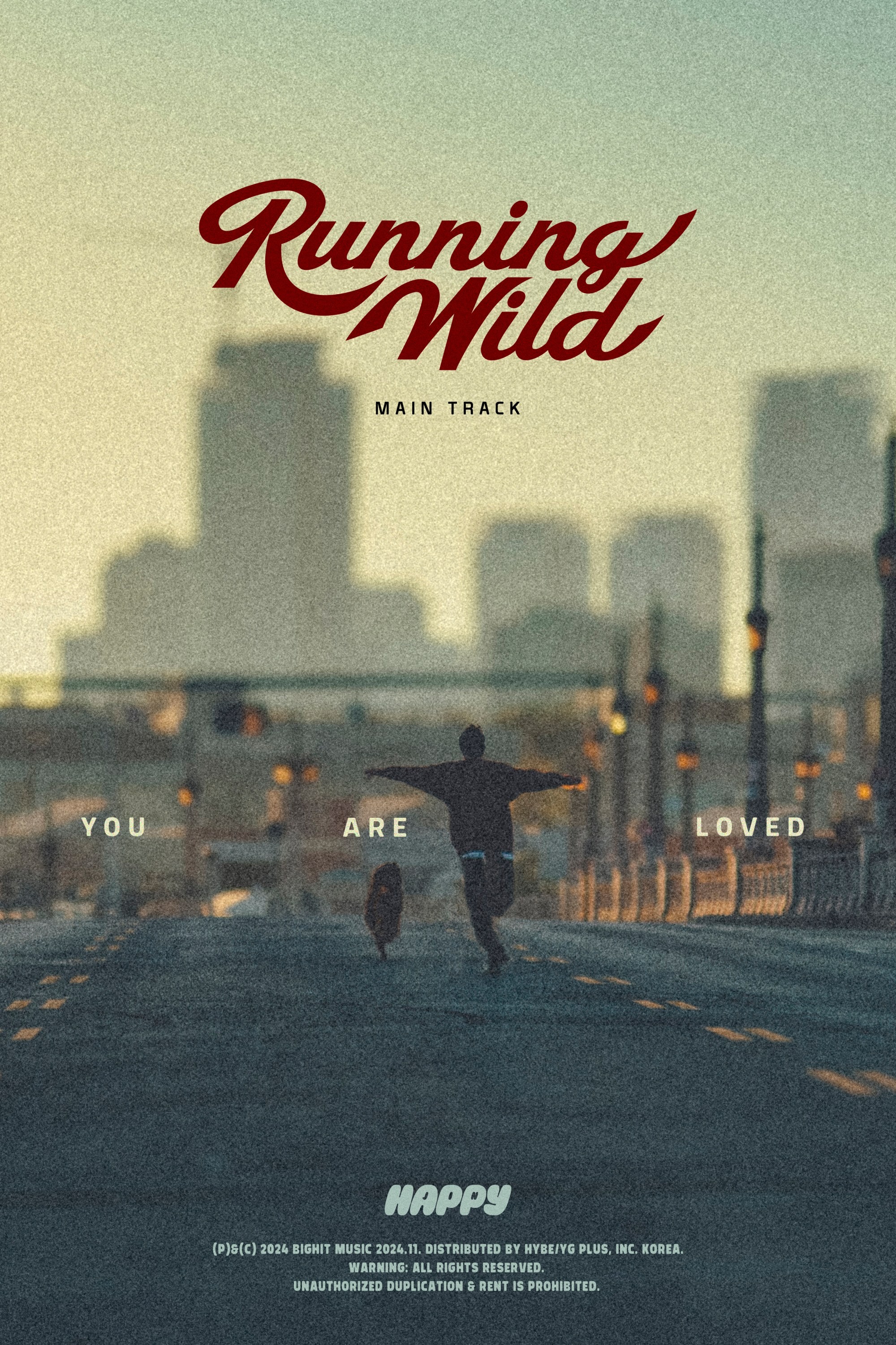 “For Happiness, Let’s Run Breathlessly”… Jin, ‘Running Wild’ Poster