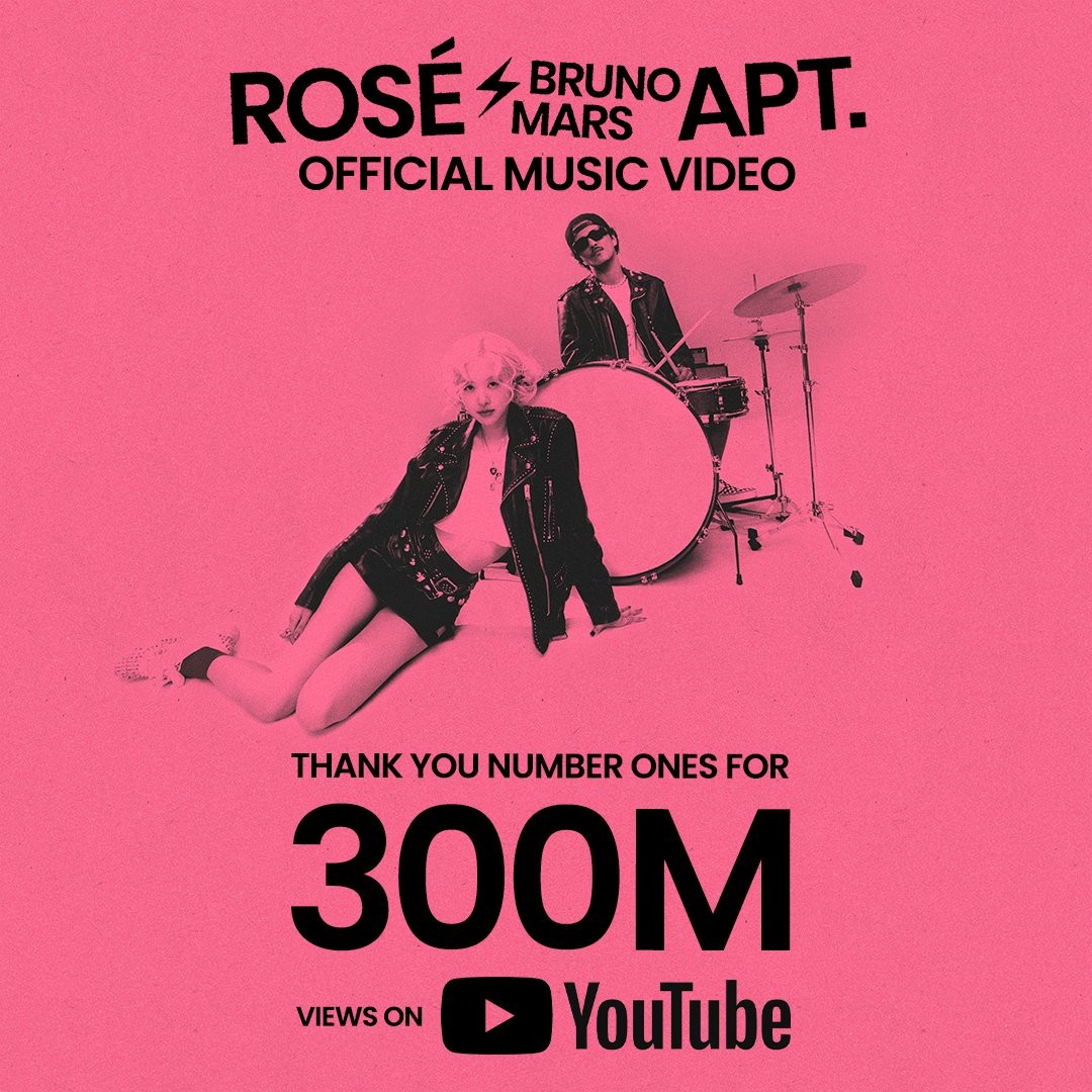 Rosé Sets New K-Pop Record… ‘On The Ground’ Music Video Surpasses 300 Million Views