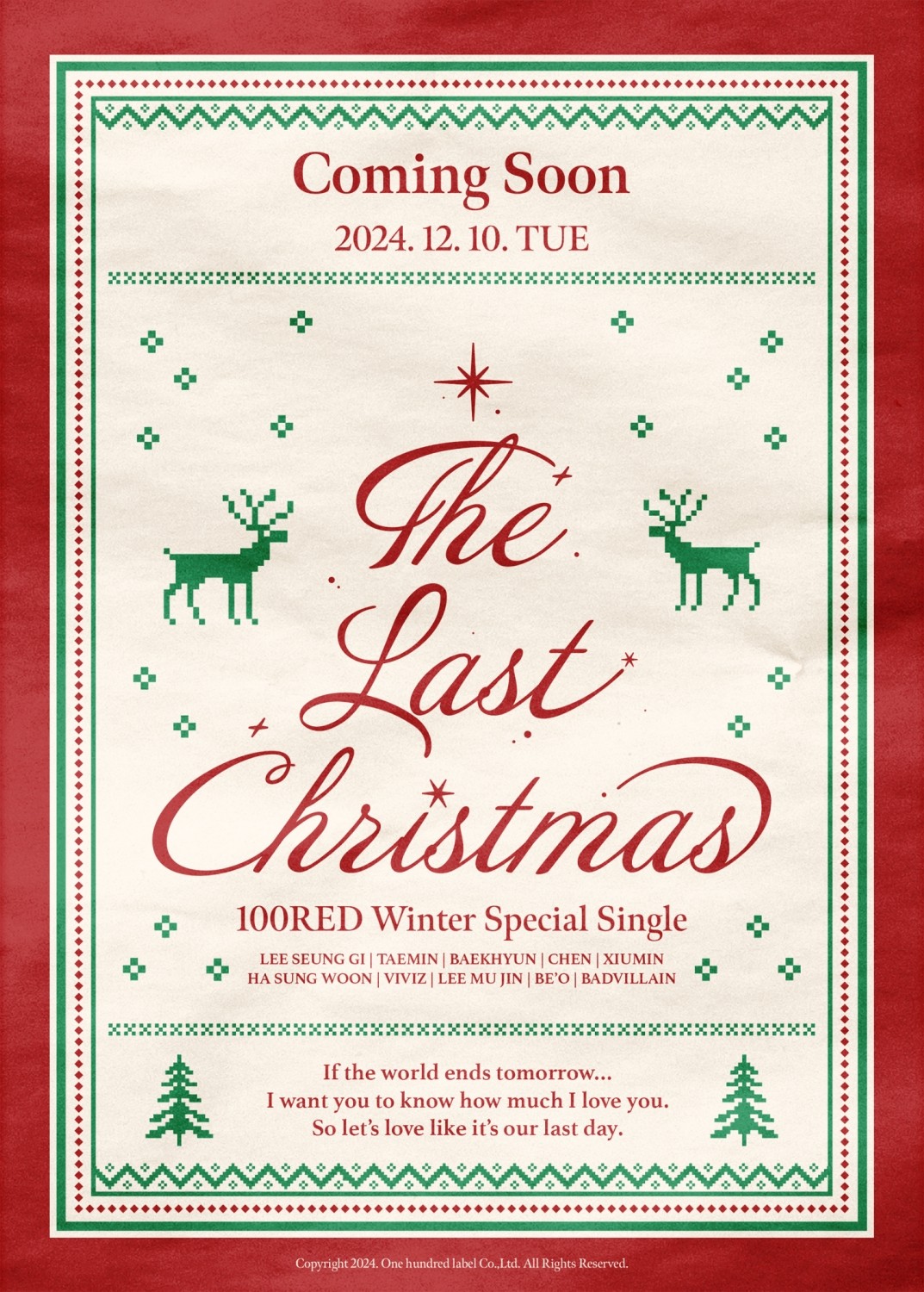 “From Lee Seung Gi to Chen Baekhyun… One Hundred, Carol Release”