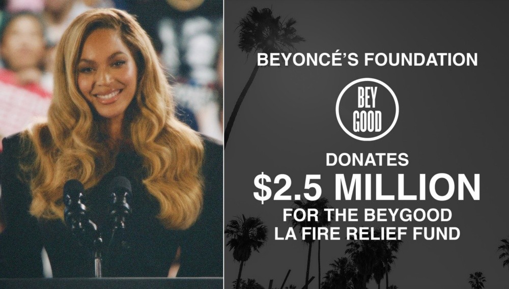 Beyoncé donates 3.7 billion to LA wildfire victims… “Angelina Jolie opens her home”