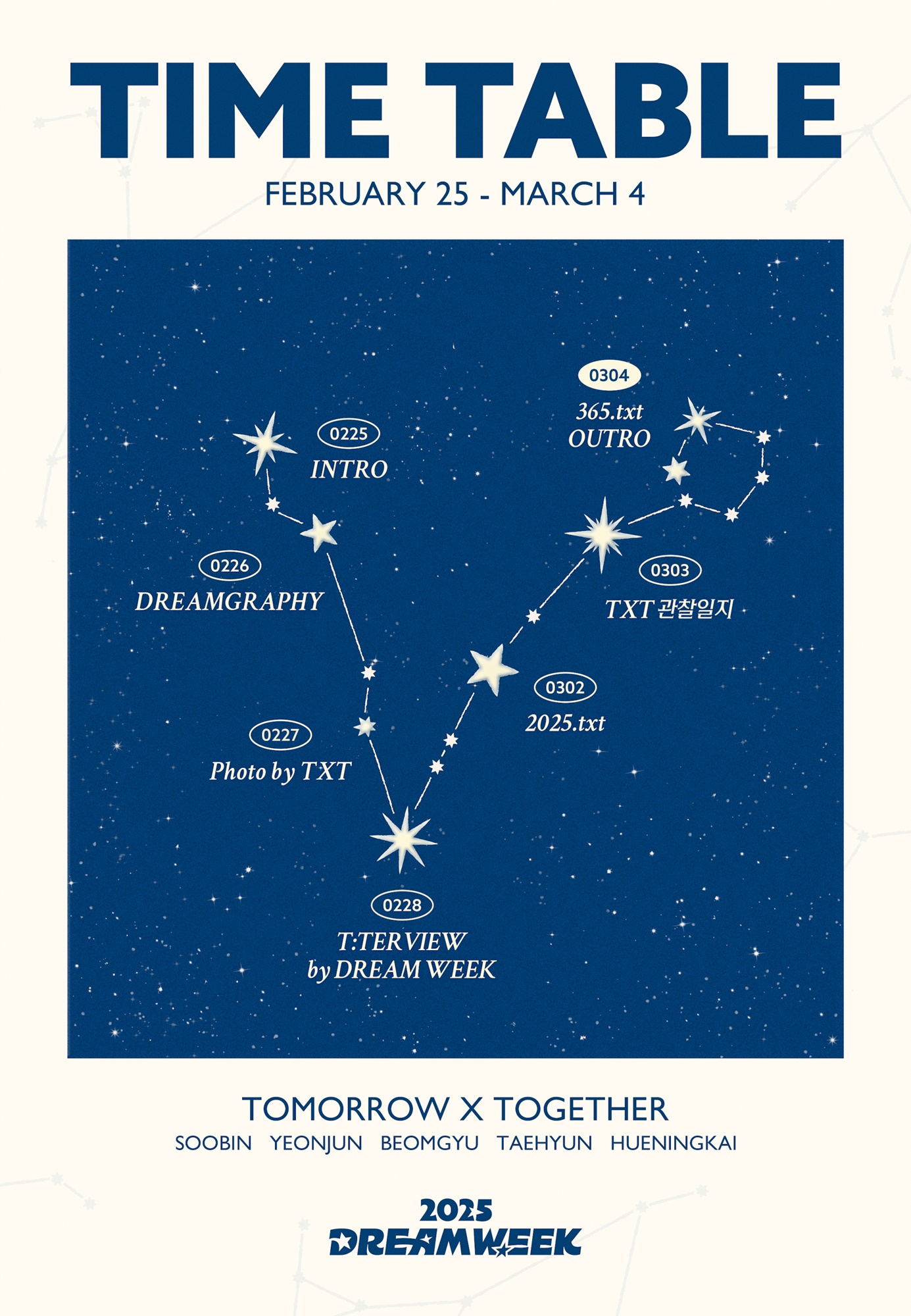 TOMORROW X TOGETHER, “Dream Week”… “6th Anniversary with MOA”