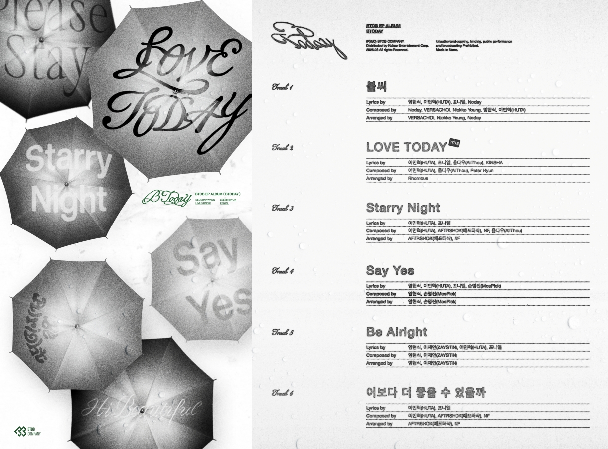 BTOB, Deepened Emotion Preview…Title Track is ‘Love Today’