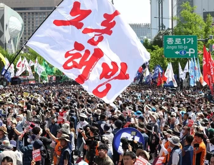 Large-scale rallies held throughout downtown Seoul for Labor Day… “Traffic congestion expected”