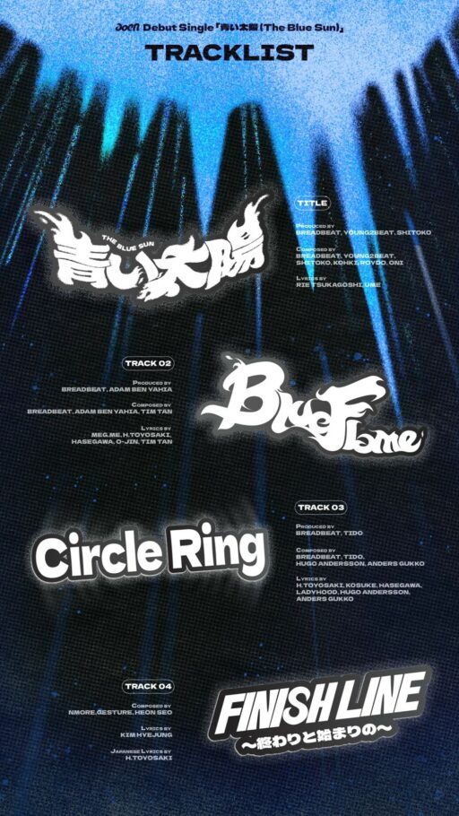 “Hive J-Pop Group” Aoen… Tracklist Reflecting Identity