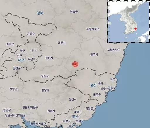 Gyeongju earthquake last night (7th), site of the 5.8 magnitude ‘strong quake’ 9 years ago… Residents trembled with anxiety