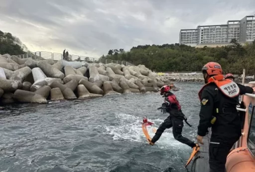 Wife Falls into Breakwater, Husband Risks His Life to Save Her and Falls… What Happened 40 Minutes Later