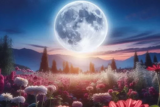 “Wish Upon the Moonlight”… Today (12th), the full moon ‘Flower Moon’ rises, symbolizing ‘a new beginning’