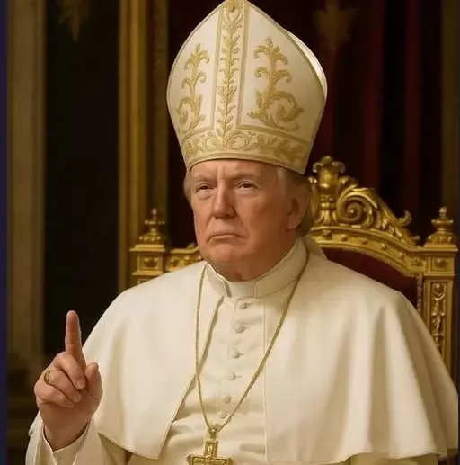 “Trump, Who Said He Wanted to Be Pope, Finally Wore the Robe?… A Photo Posted on Social Media”