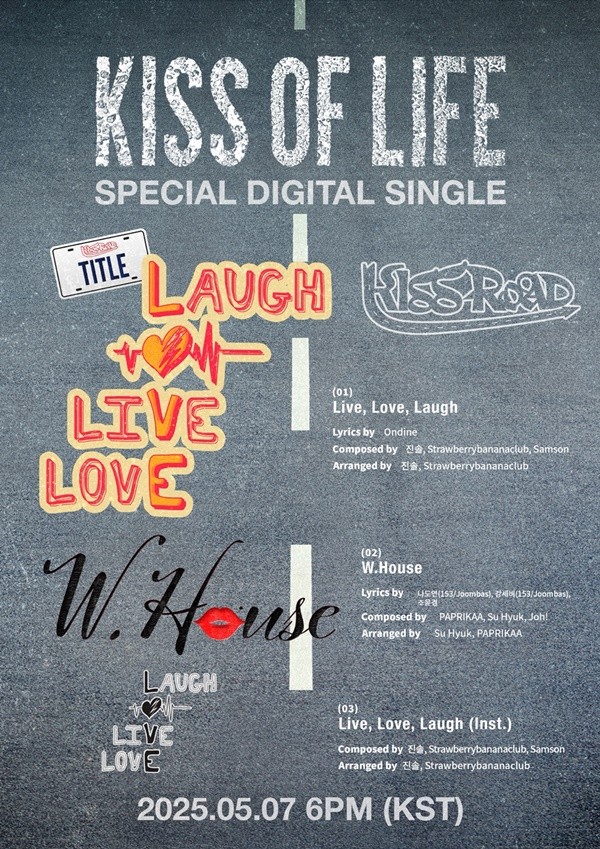 Kiss of Life, Growth’s Single… Title ‘Live, Love, Laugh’
