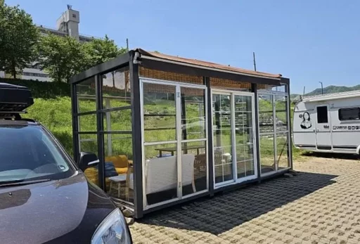 Citizens Enjoying Barbecues by Illegally Built Structures in Park Parking Lot… “Overstaying in RVs is Just a Cute Gesture”