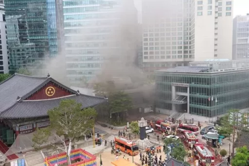 [Breaking News] Fire at the Jogye Order Headquarters… Monks and Staff Evacuated
