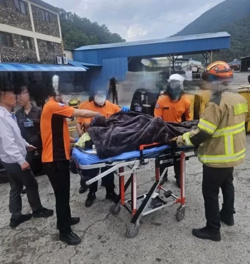 Miners working in Samcheok Kyungdong Coal Mine buried in an accident.