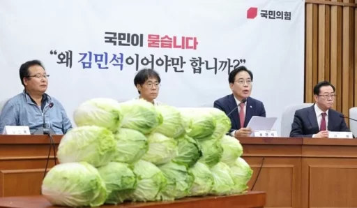 “Instead of Kim Min-seok, 18 heads of cabbage called out(?) The ruling party summons… ‘The second Cho Kuk'”