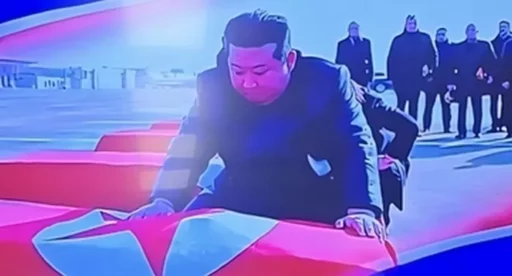 Kim Jong Un, Emotional at Ceremony for the Return of the Remains of ‘North Korean Soldiers’ Who Died After Being Deployed to Russia, Caresses a Coffin