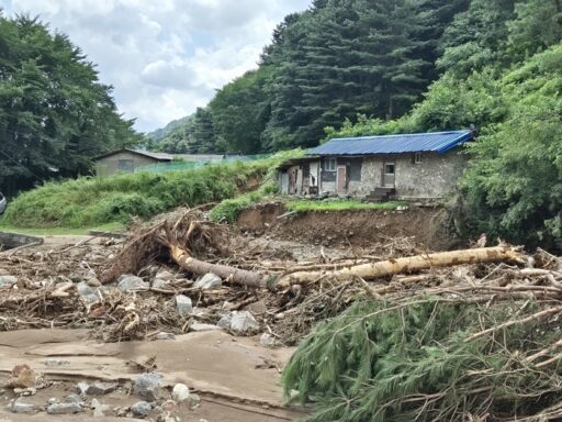 Couple in their 80s with cancer isolated in a pension due to a landslide in Gapyeong… Rescued by a ‘health center staff’ who came for a check-up after three days.