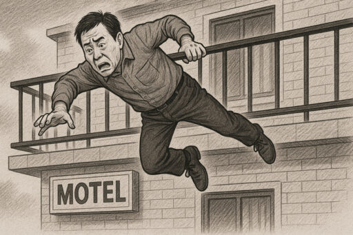 “Our daughter went to a motel with an uncle”… Police dispatched after the report found a man hanging from the railing ‘fell’