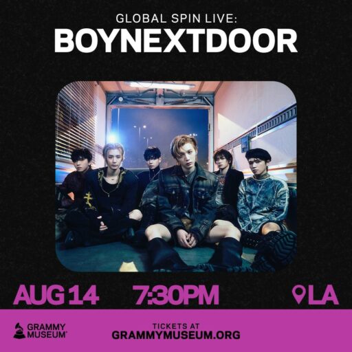 Bonned, entering the Grammy Museum… Appearing on ‘Global Spin Live’
