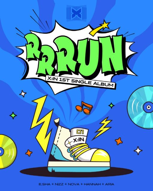 “EXYN”, Coming Soon Poster… “Wearing Sneakers, RRRUN!”